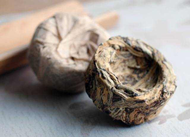 Green Puerh Tuo Cha Dry 01-25-14